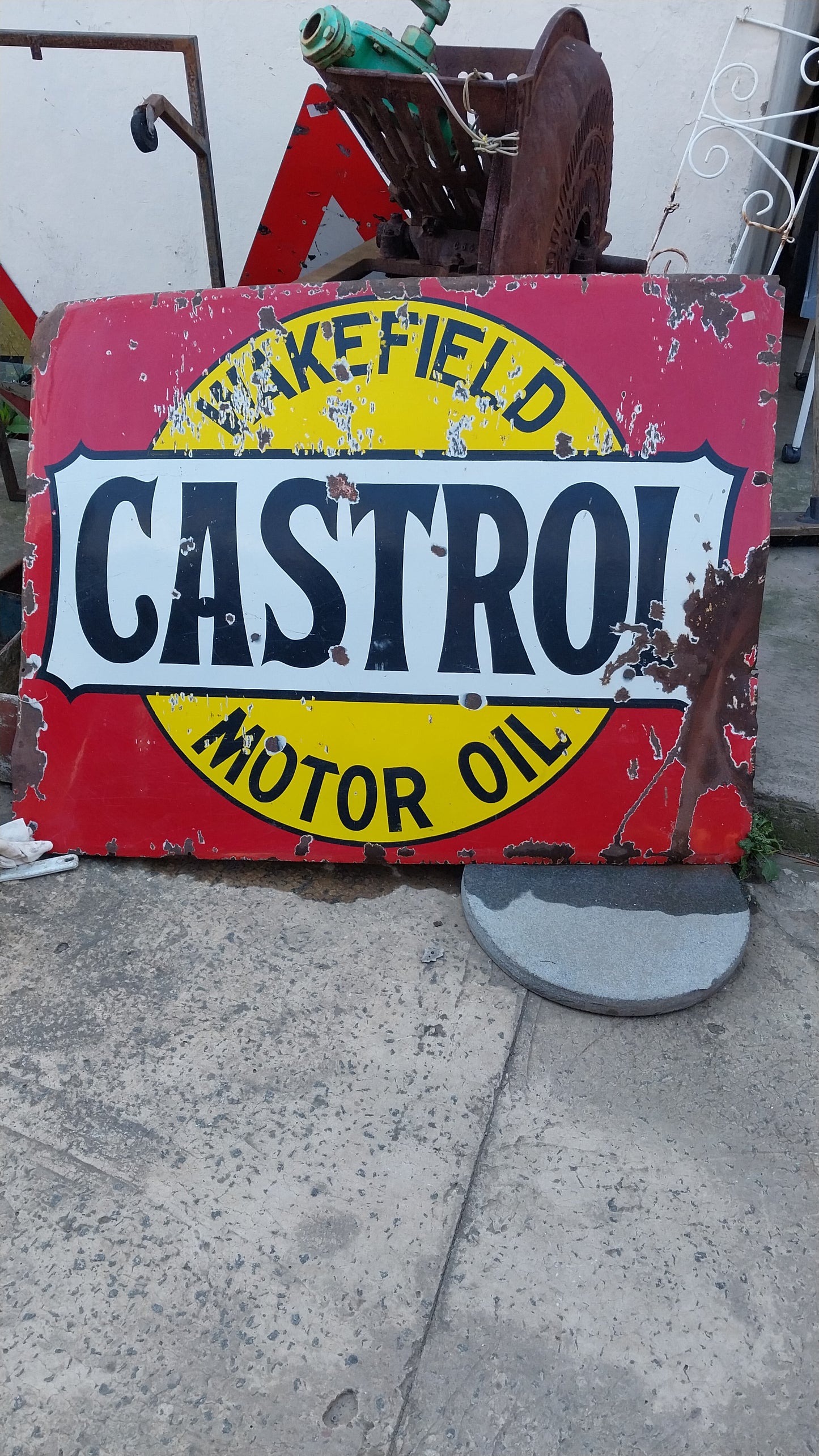 Castrol Wakefield motor oil sign