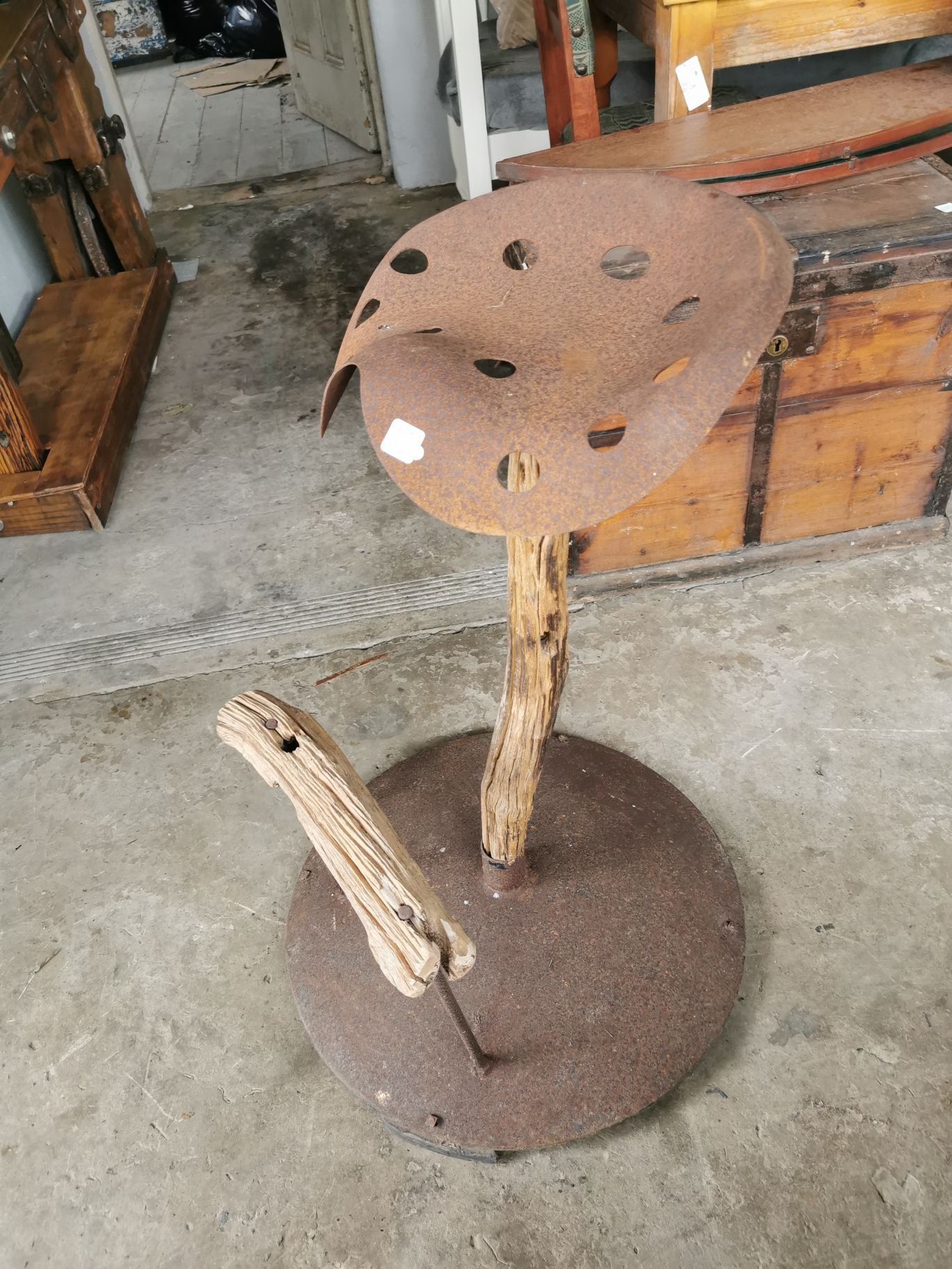 Steampunk Rustic stool