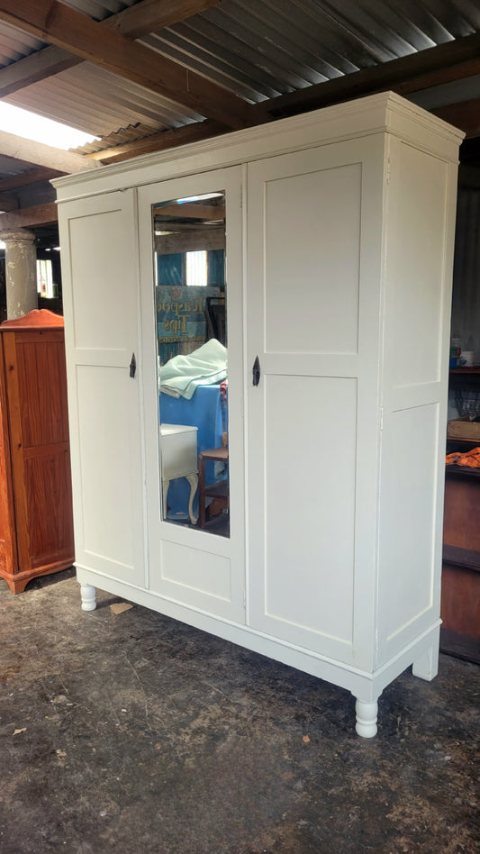 Large white wardrobe