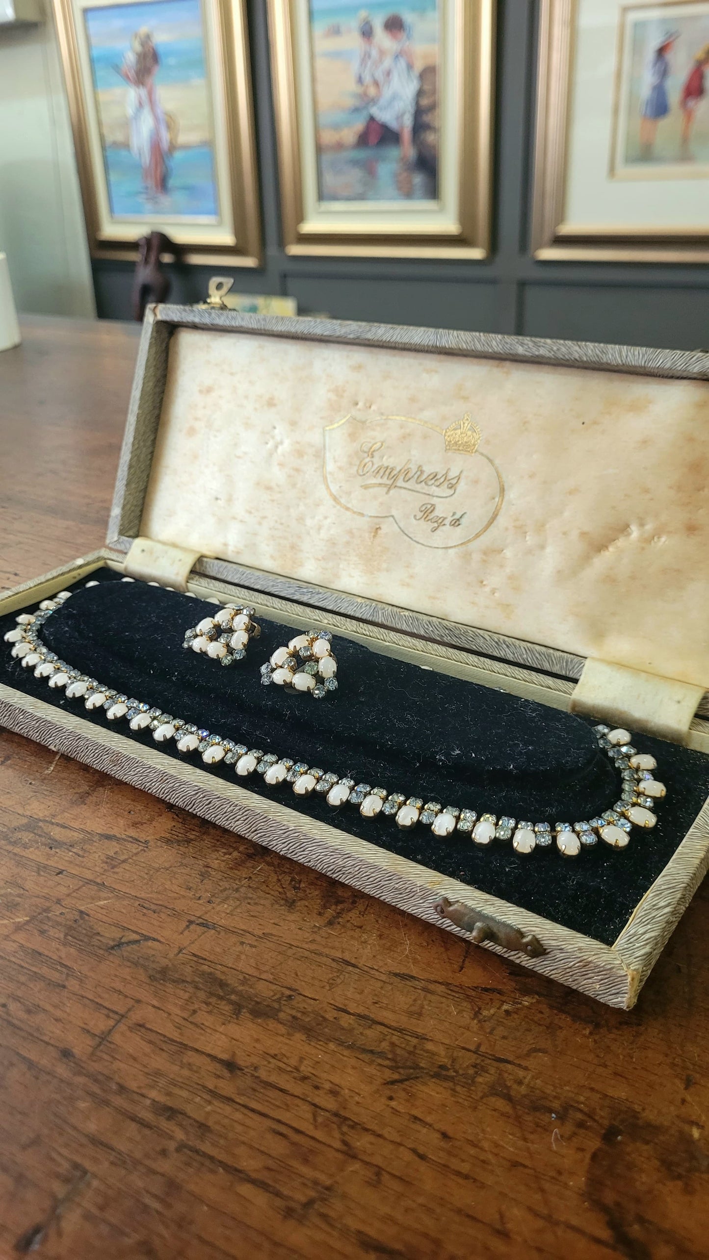 Vintage necklace and earring set