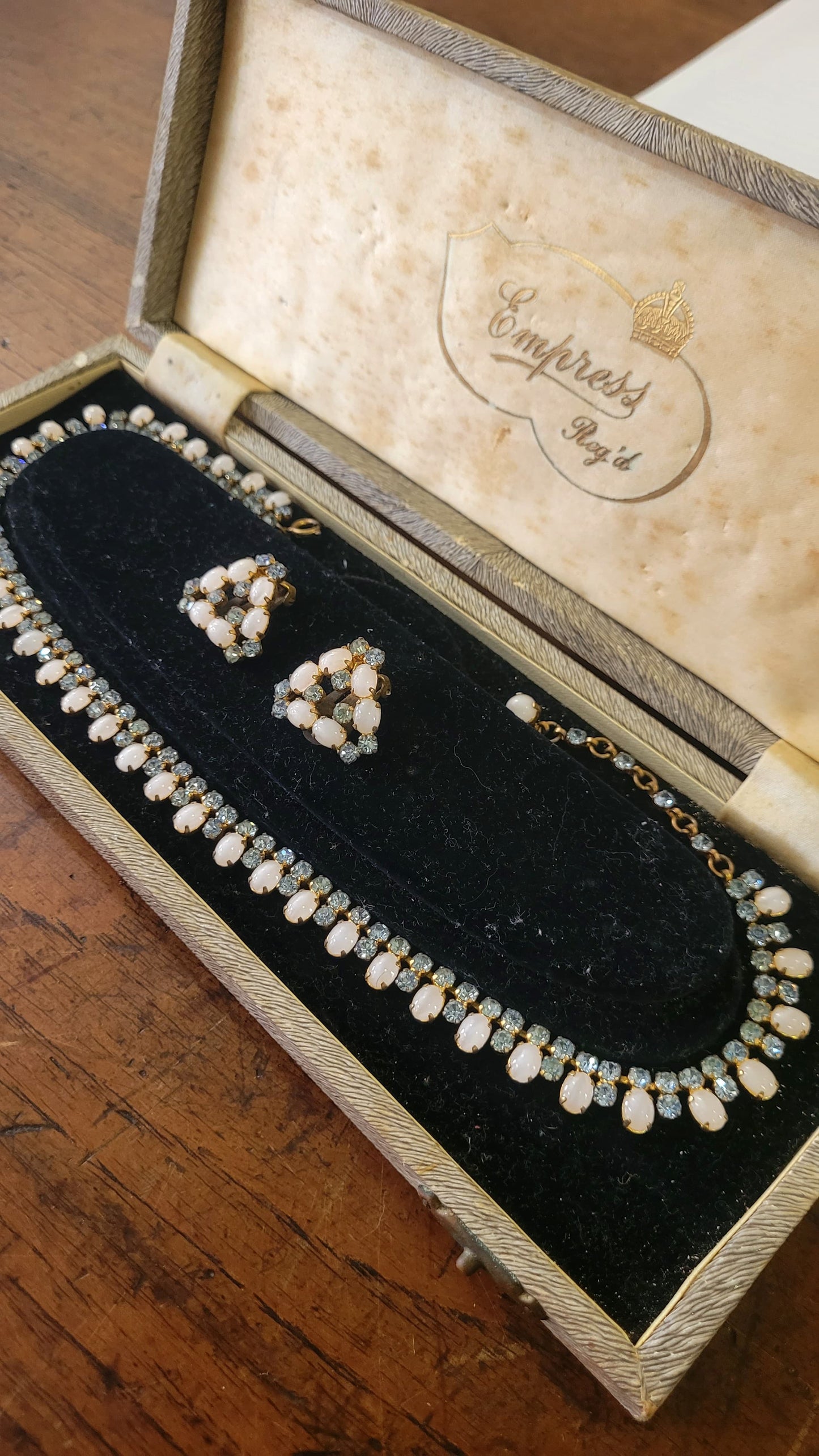 Vintage necklace and earring set