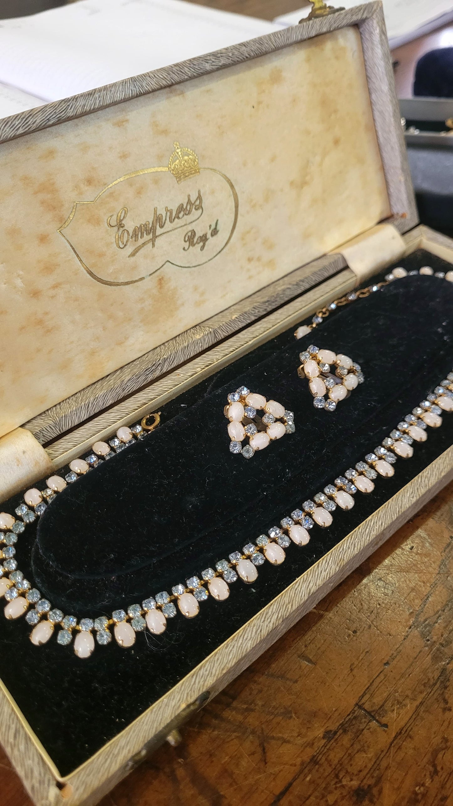 Vintage necklace and earring set