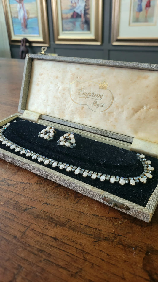Vintage necklace and earring set