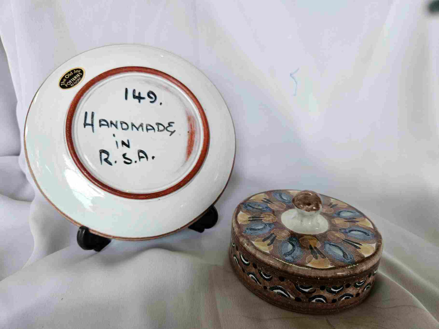 Old Jar Pottery butter dish