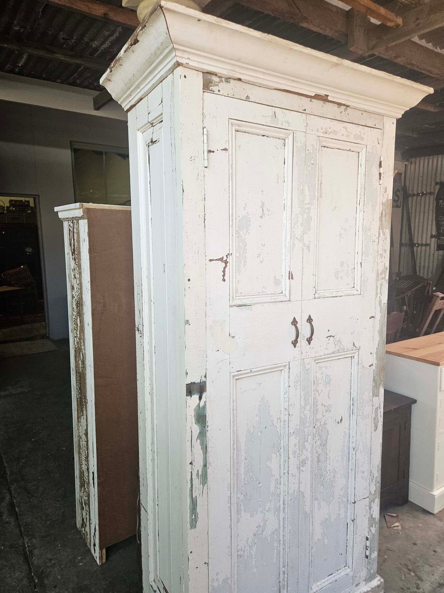 Rustic linen cupboard