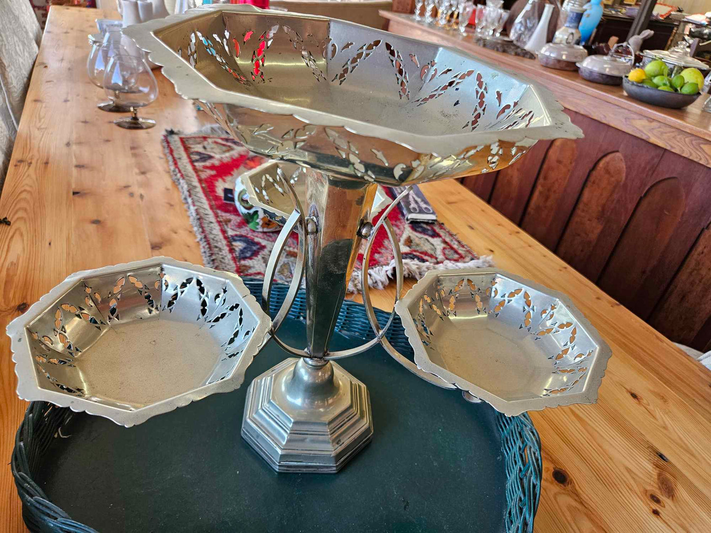 Silver plated Epergne