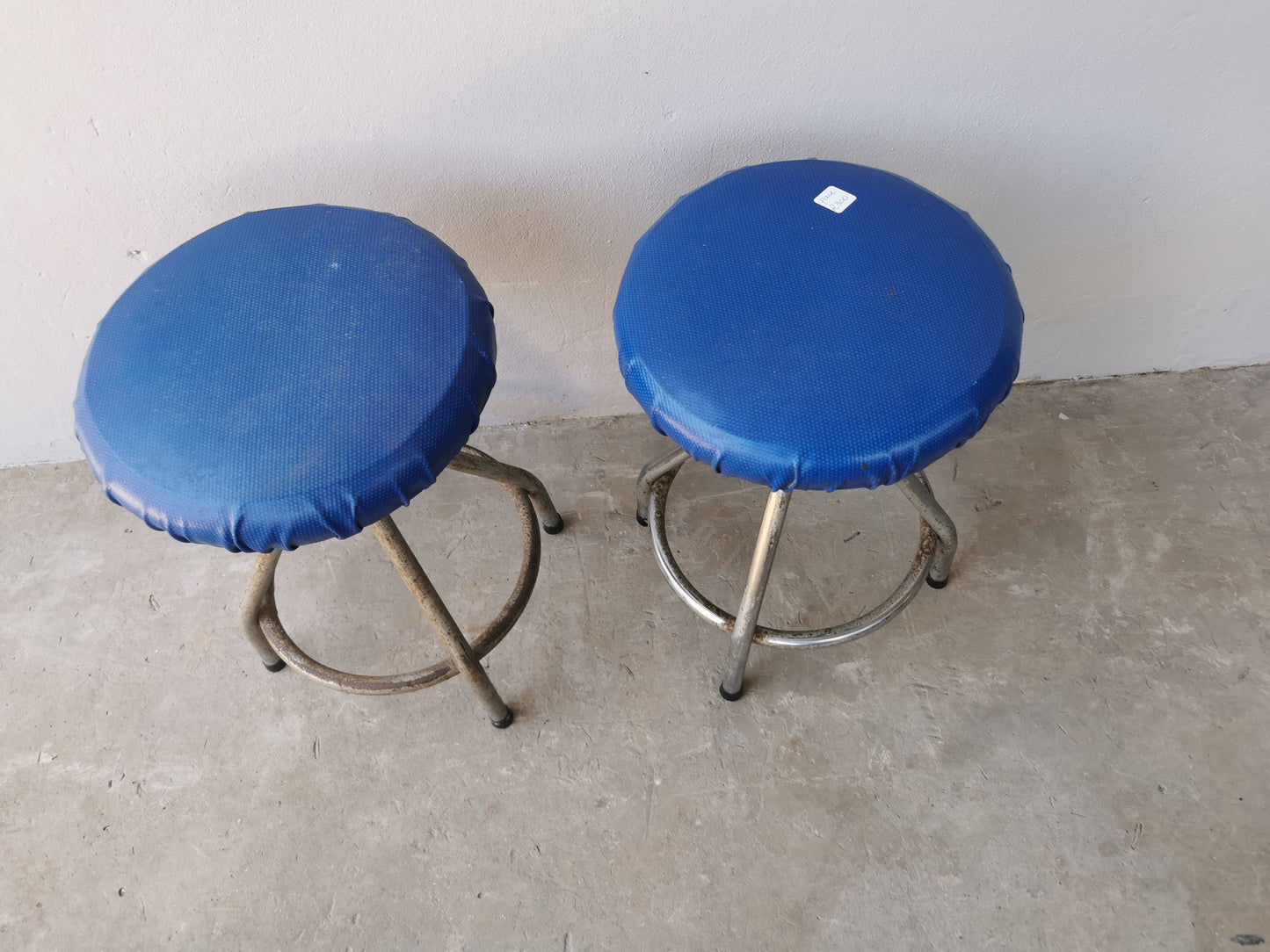 Pair of blue stools