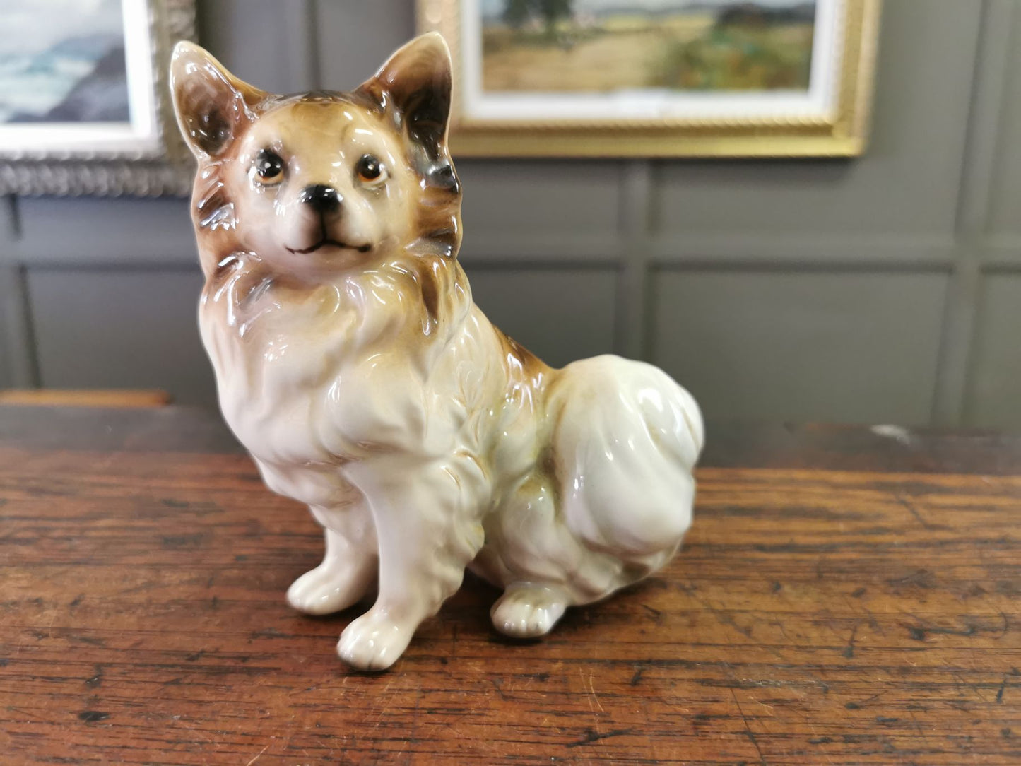Ceramic dog ornament - made in Japan