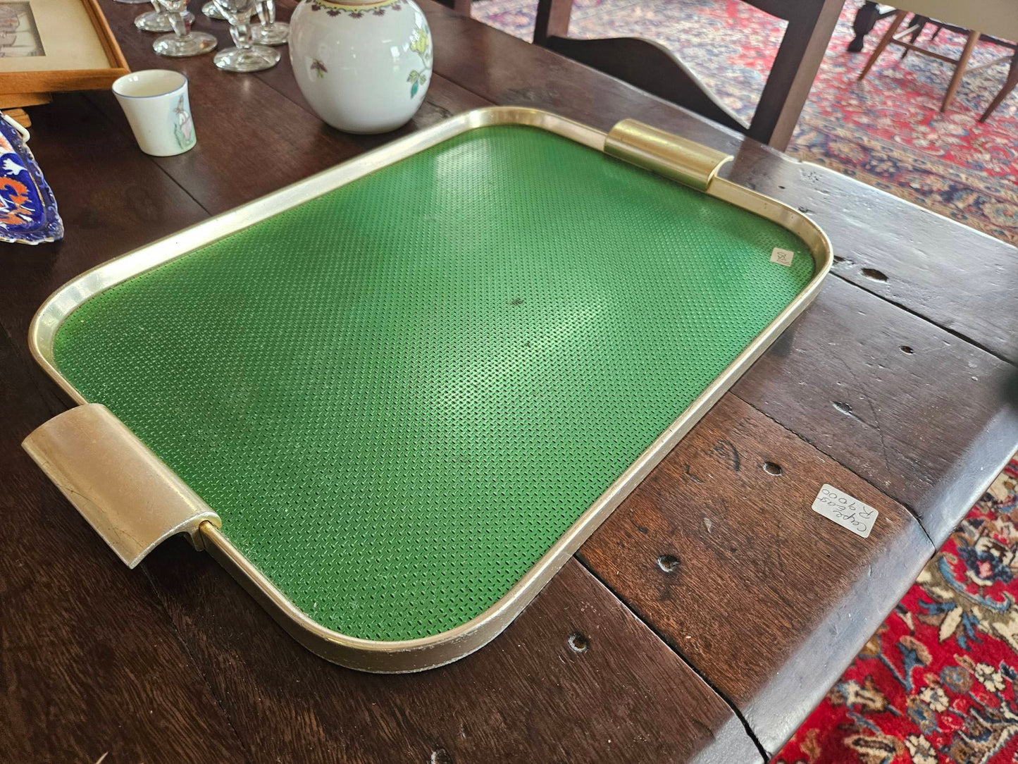 Retro green tray