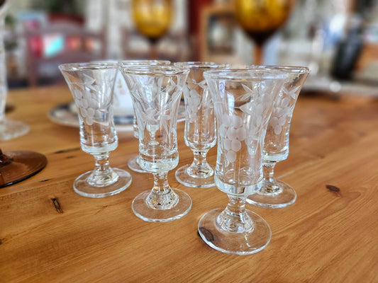 set of 6 liqueur glasses