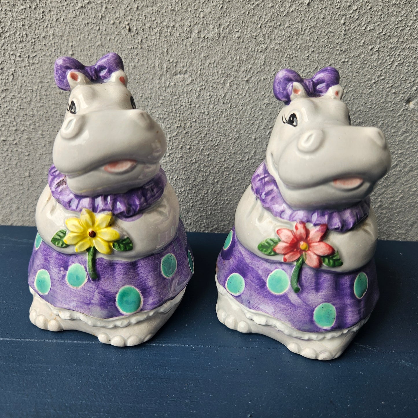 Pair of Hippo Salt & Peppers