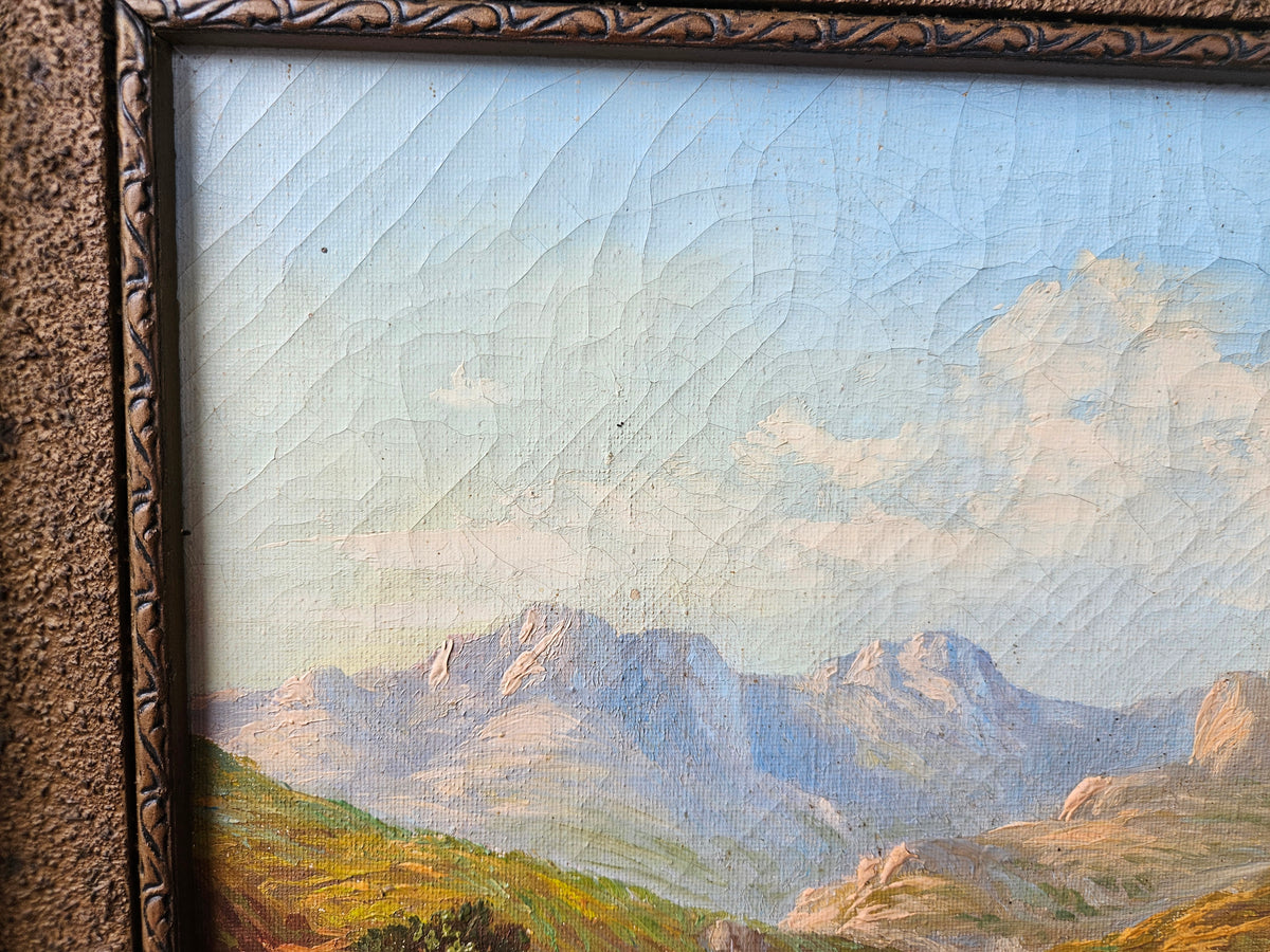 Vintage landscape Painting by Montague Moriarty