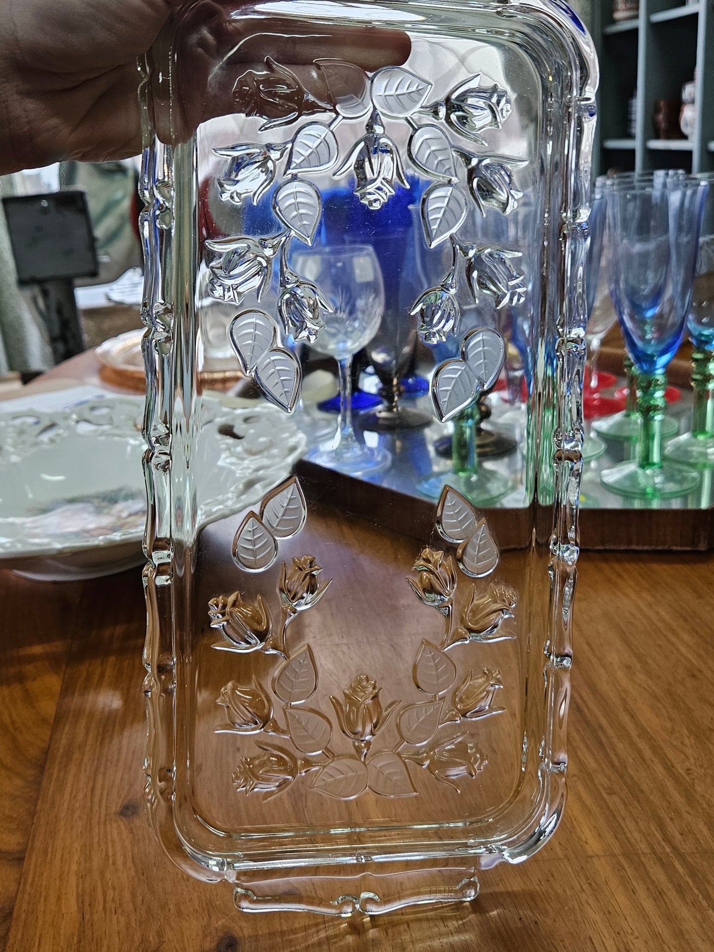 Glass tray