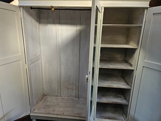 Large white wardrobe