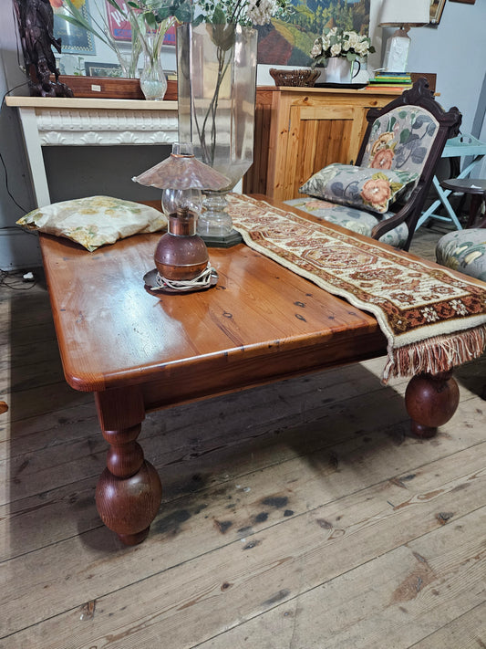 Chunky legged, oregan coffee table