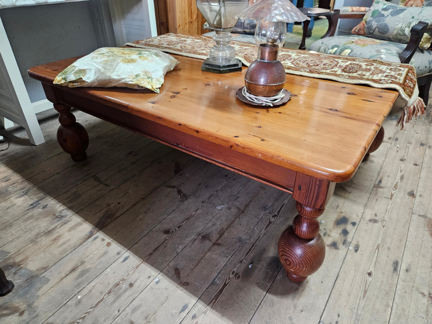 Chunky legged, oregan coffee table