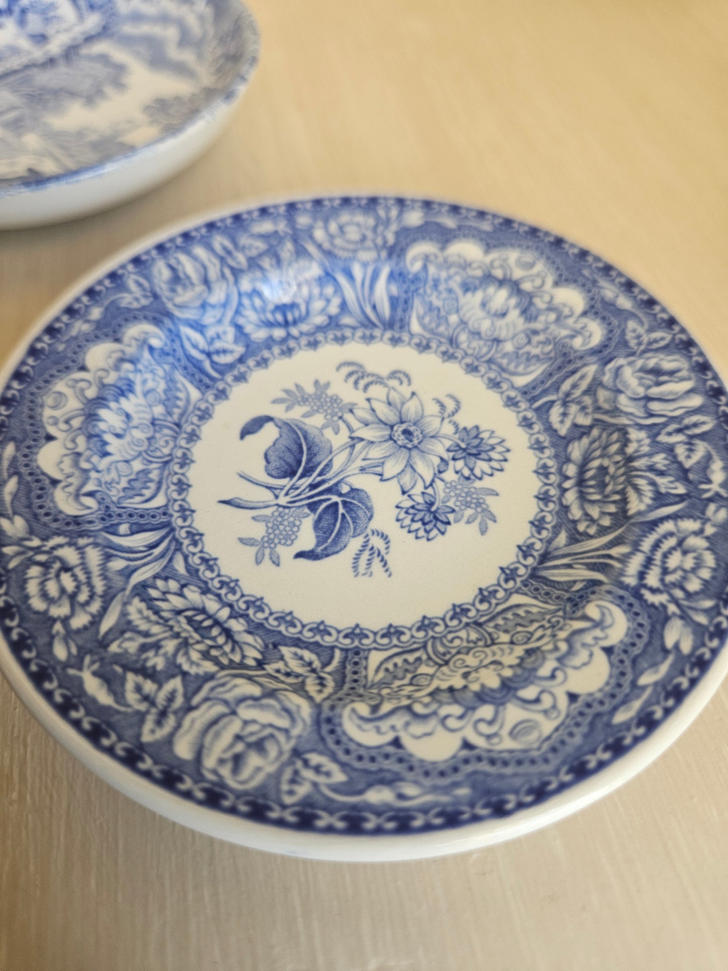 3x Miniature Spode Plates