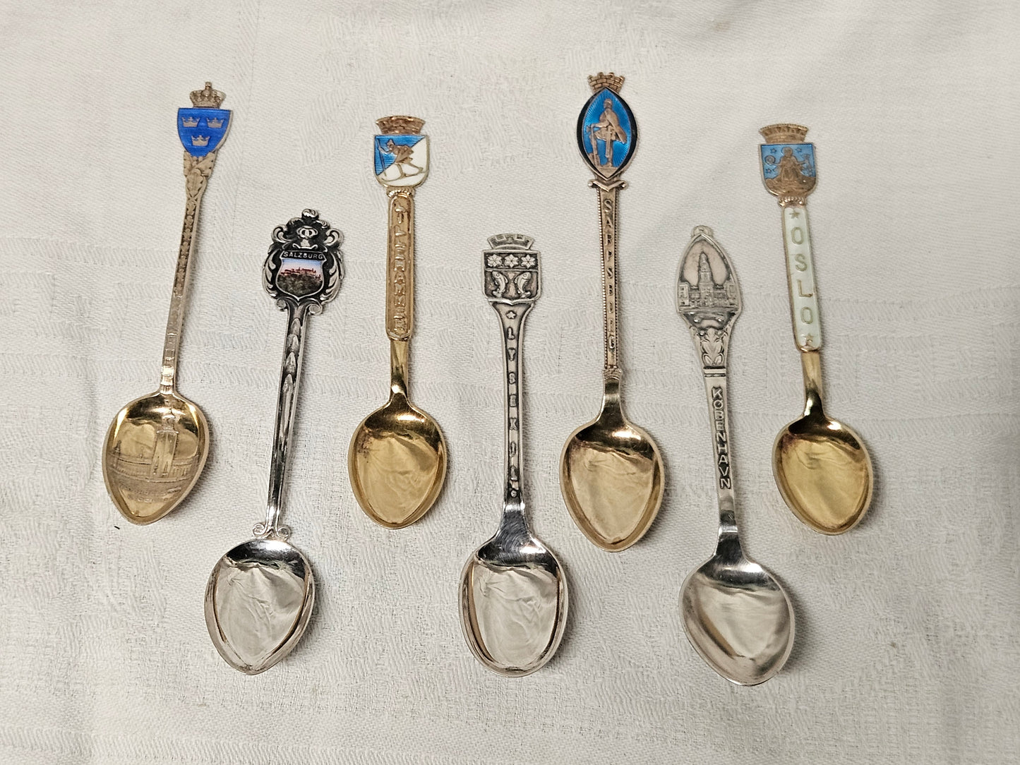 Collection of souvenir spoons