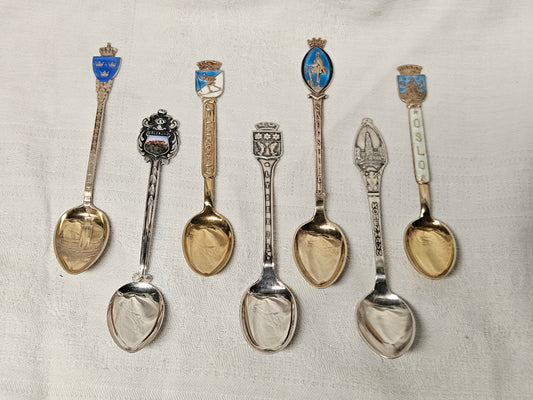 Collection of souvenir spoons