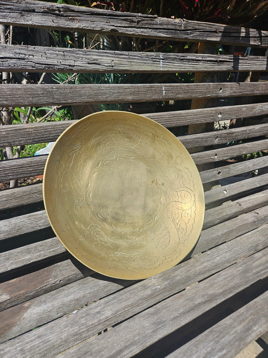 Large brass plate