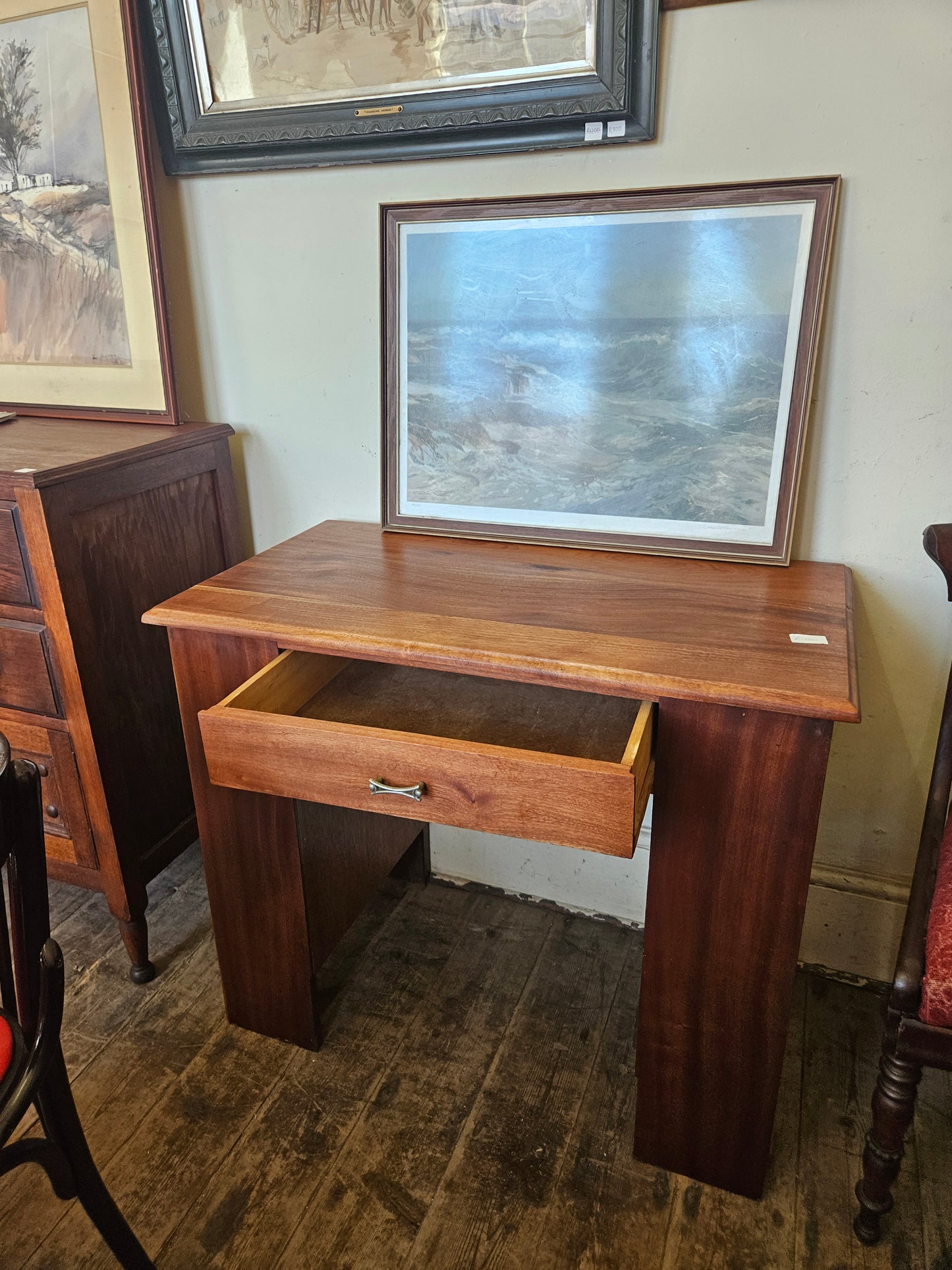 Small desk with shelves