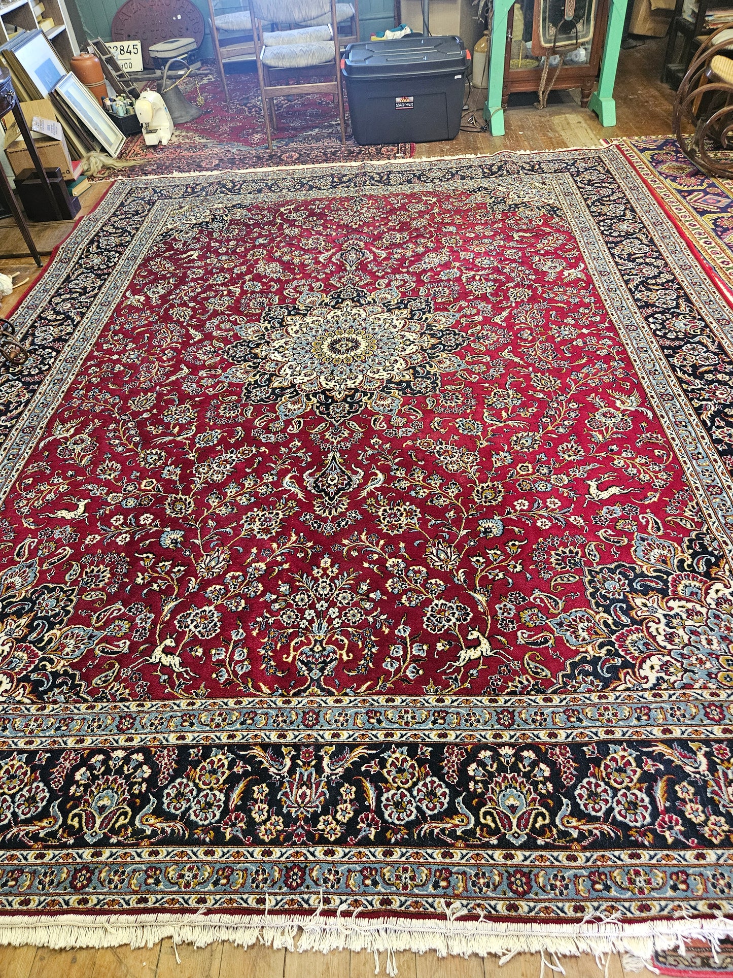 Persian Carpet {machine made, hand knotted}