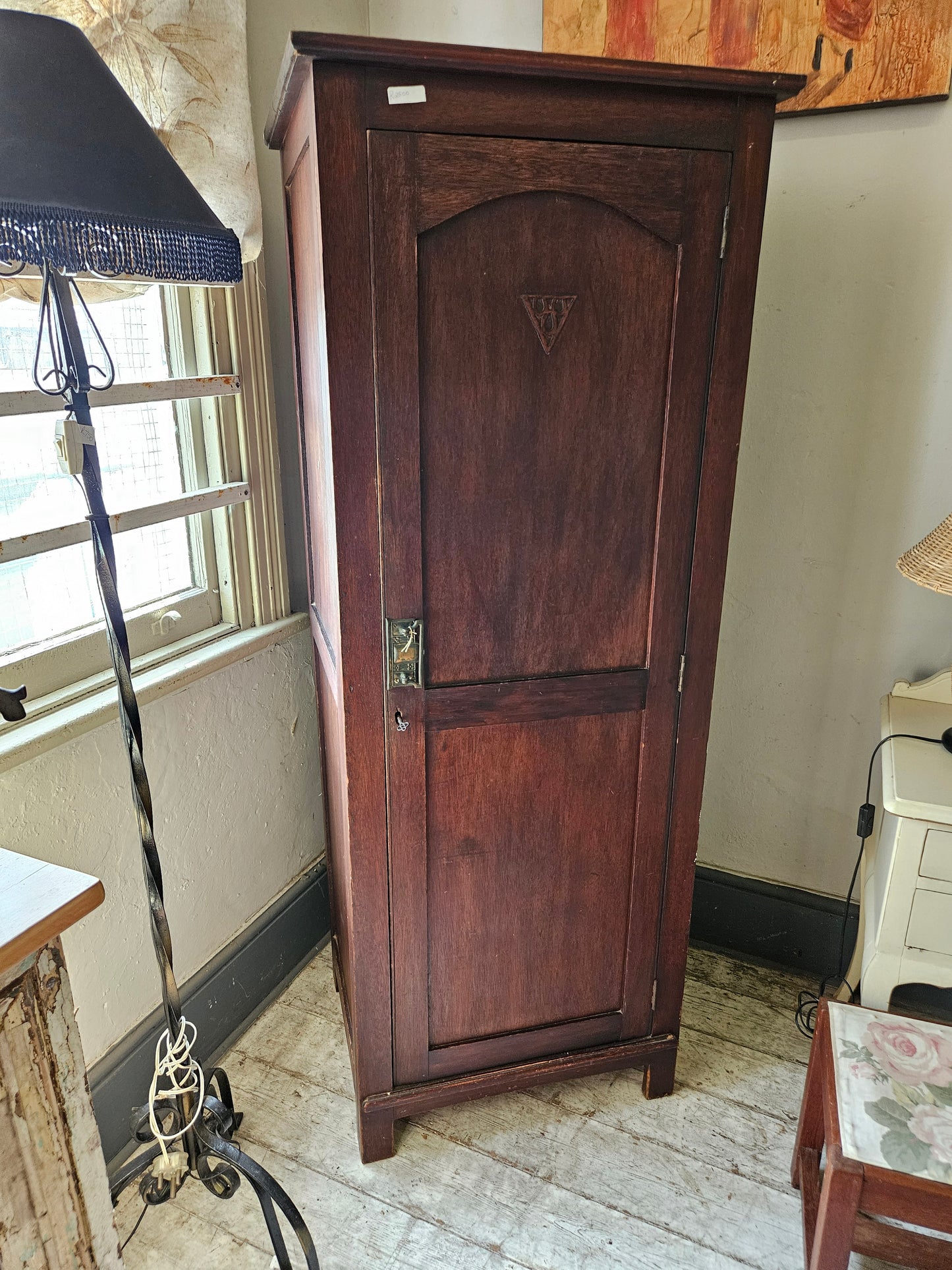 Teak cupboard with shelving