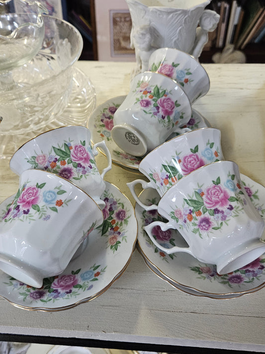 Floral teaset