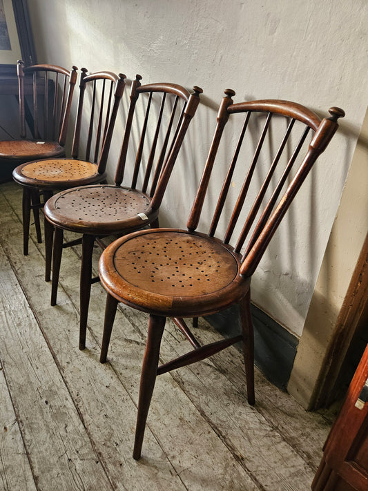 Set of 4 vintage dining chairs