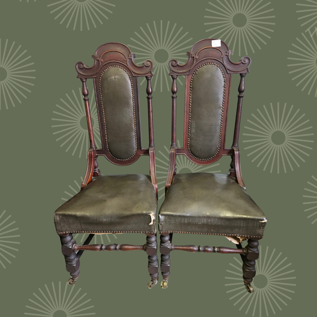 Pair of hall chairs
