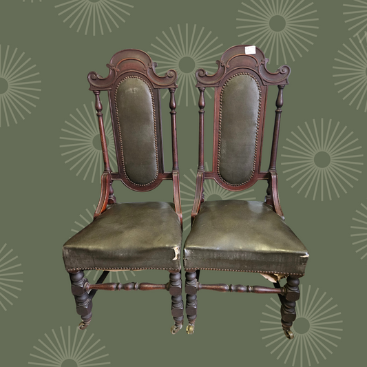 Pair of hall chairs