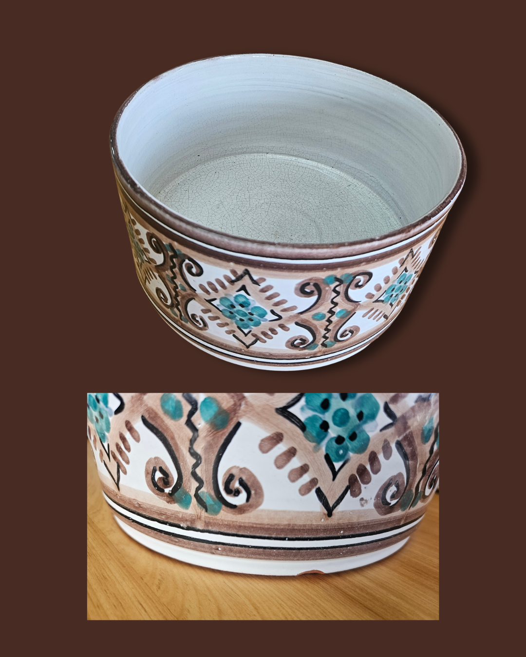 Pottery bowl by "The Old Jar"