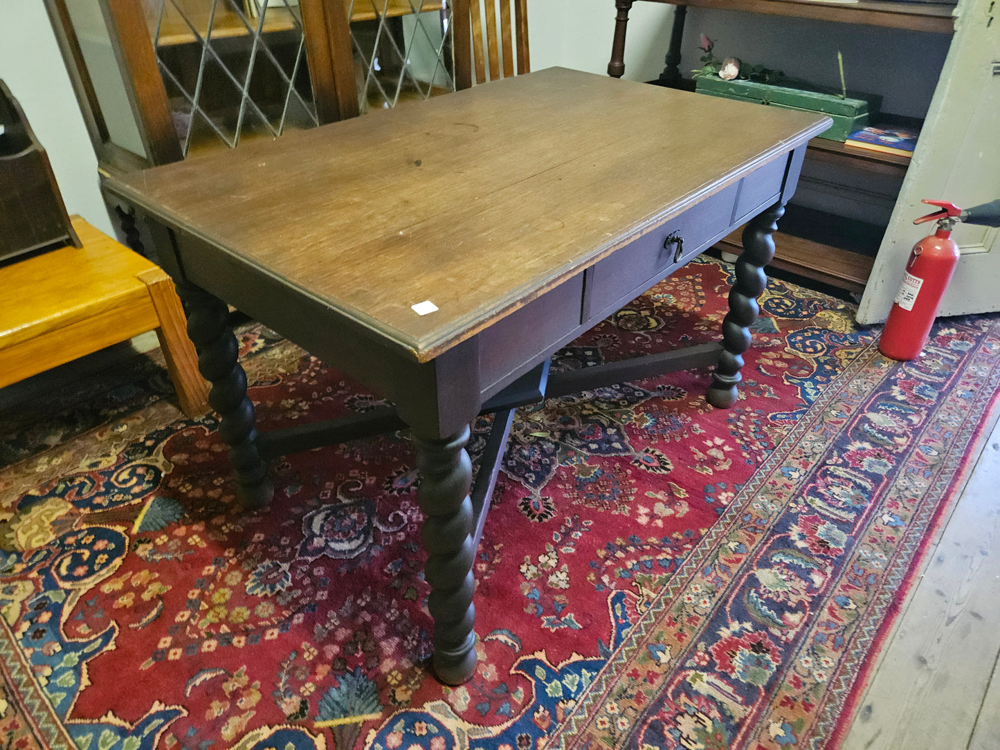 Oak Desk with chunky legs