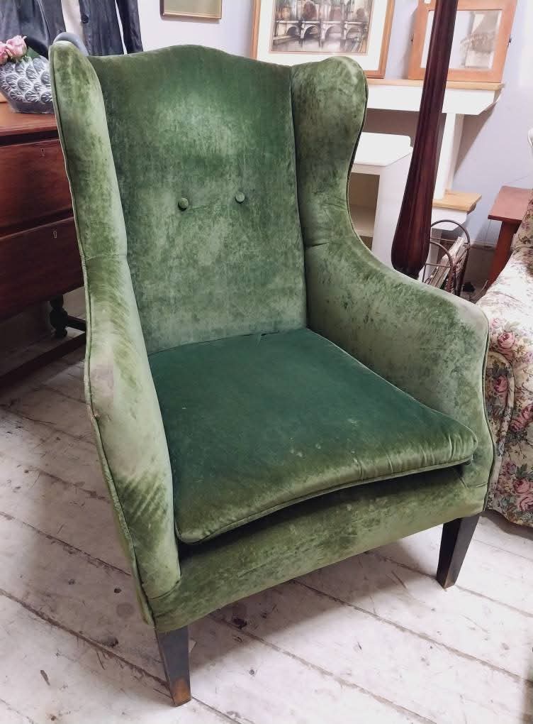 Green vintage chair