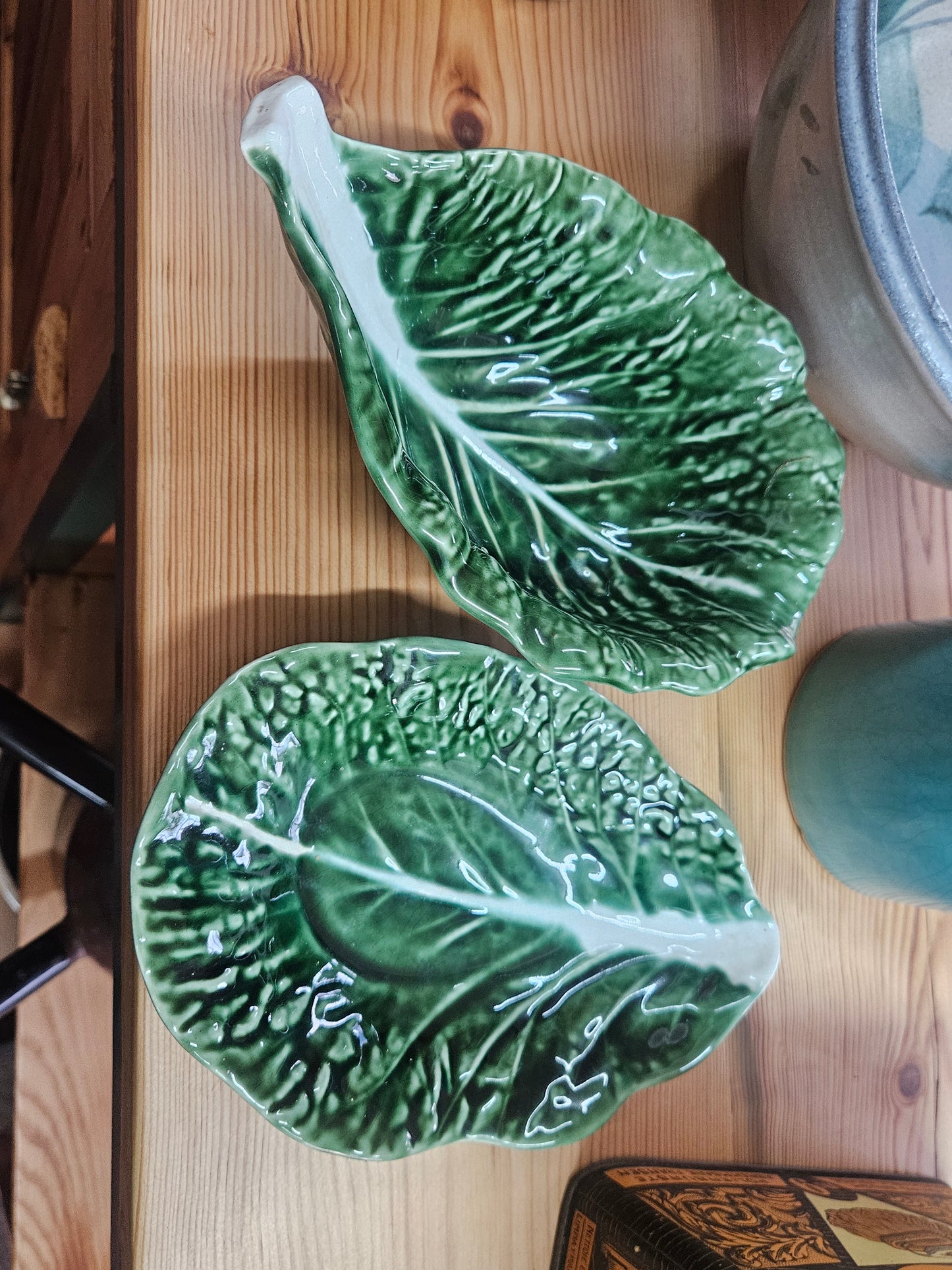 Vintage Secla Portugal Cabbage bowl and plate
