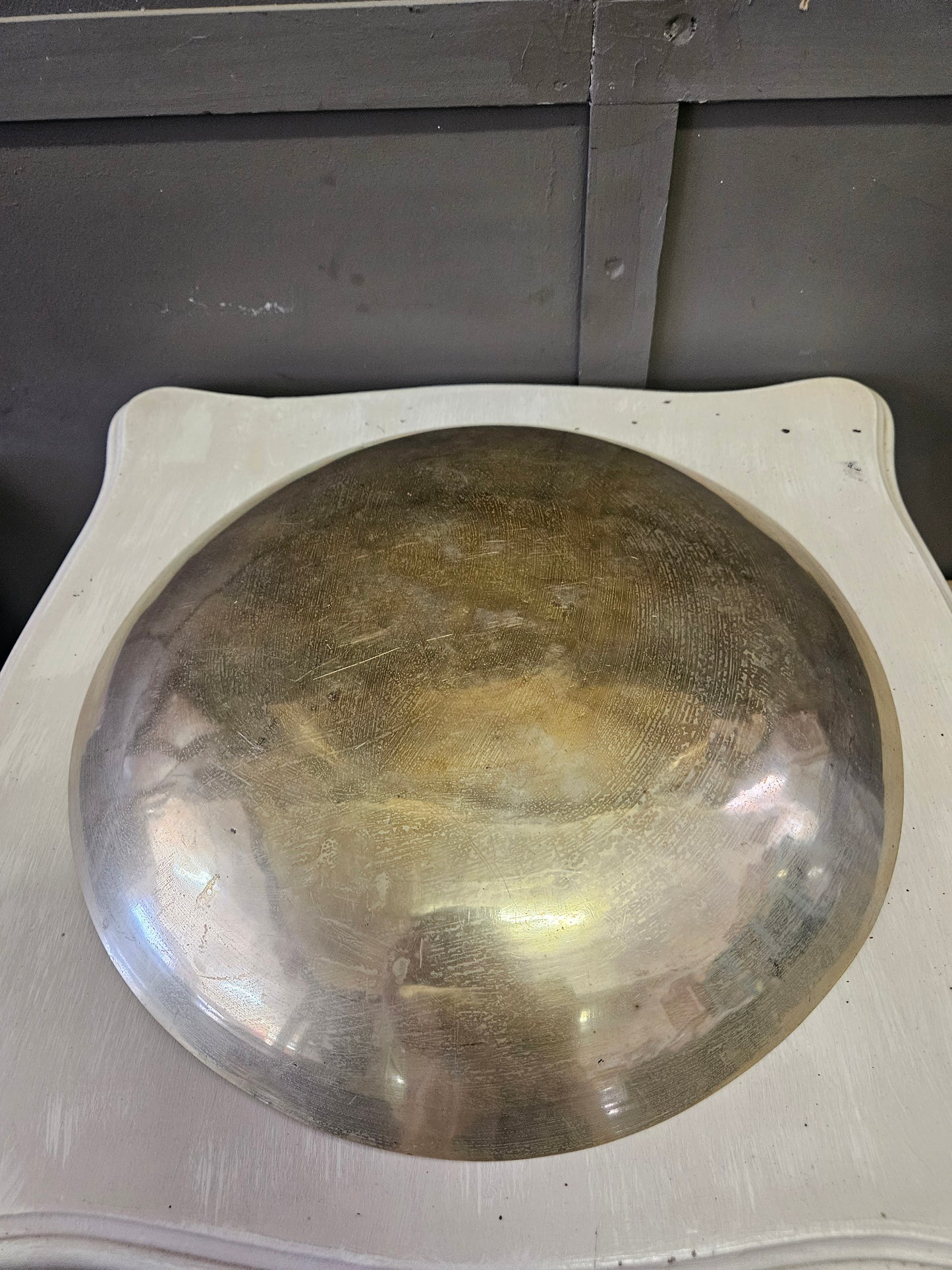 Large brass plate