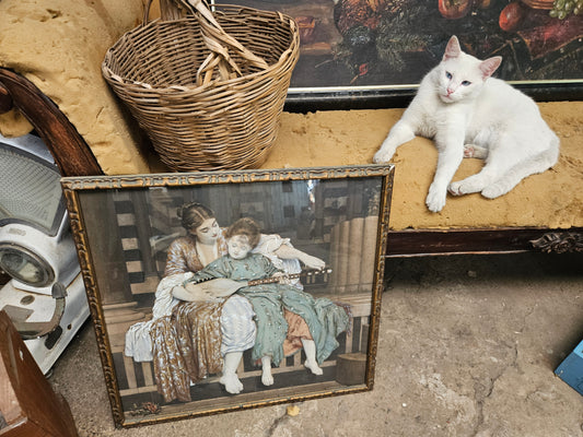 Framed vintage print