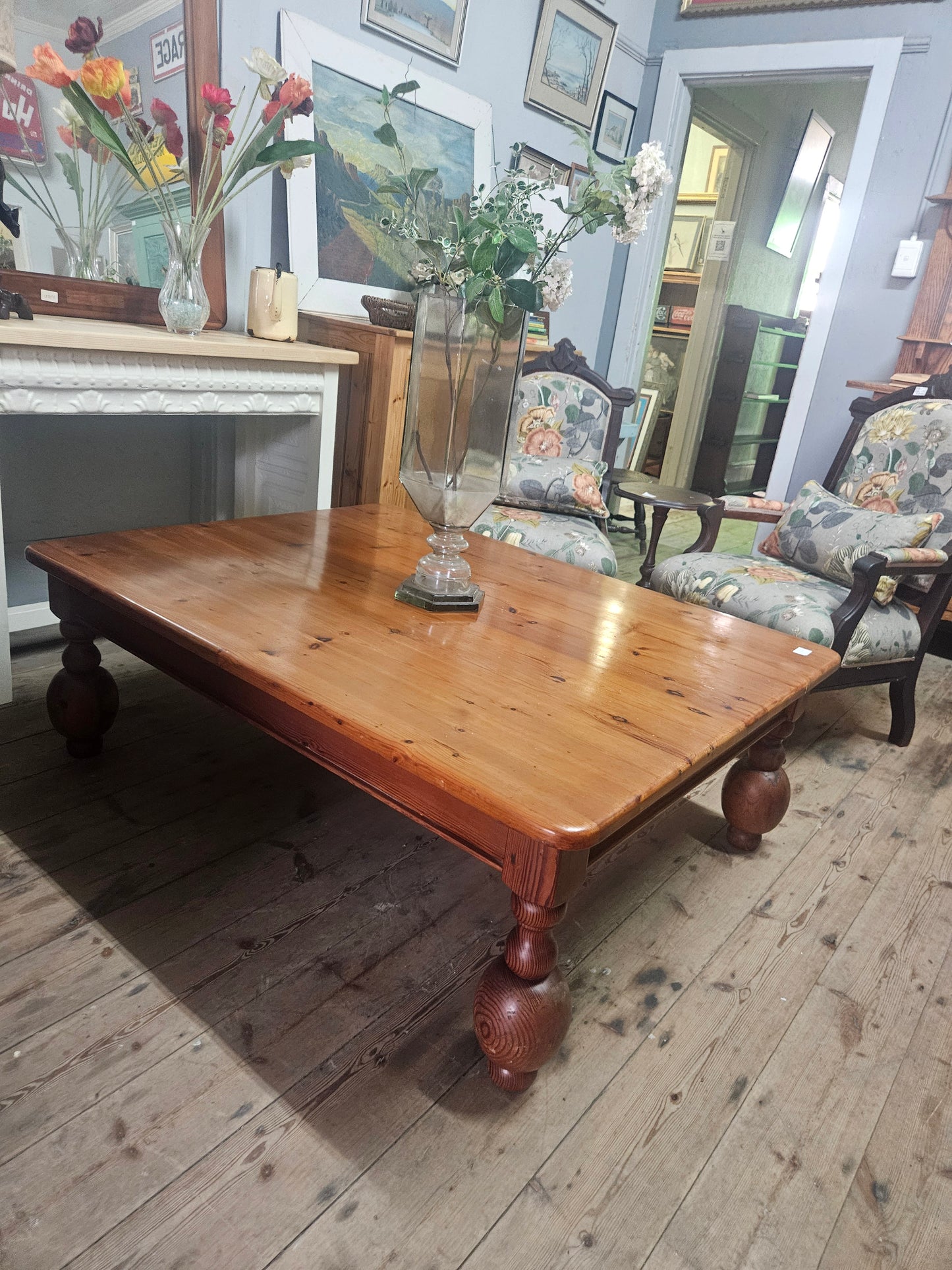 Chunky legged, oregan coffee table
