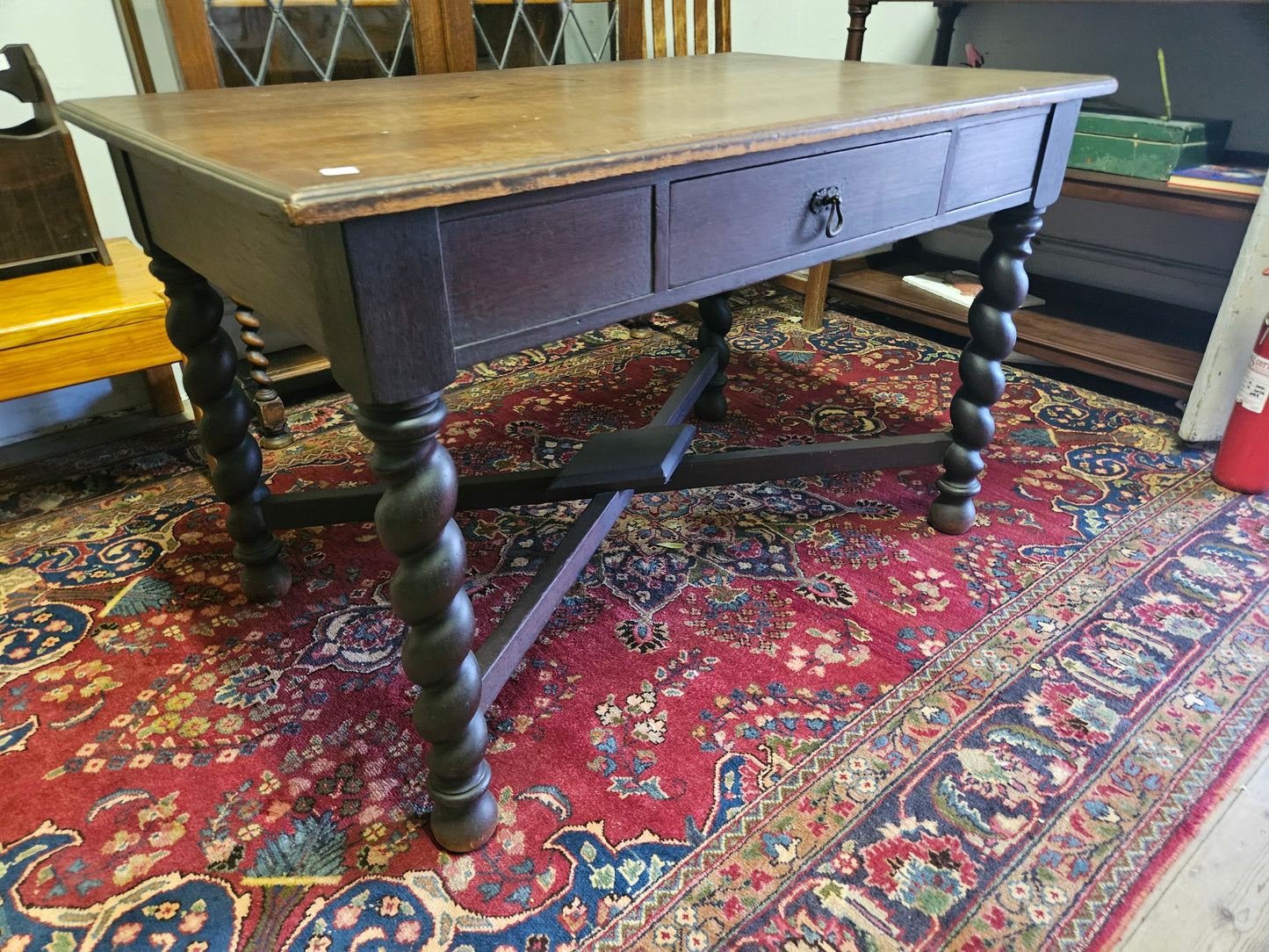 Oak Desk with chunky legs