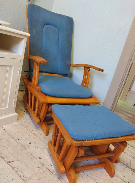 Rocking chair and stool