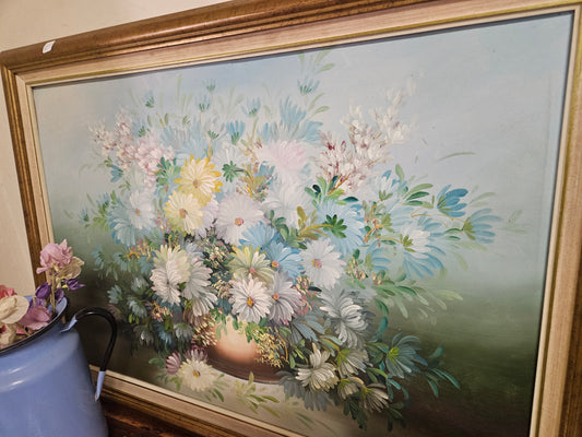 Large floral painting