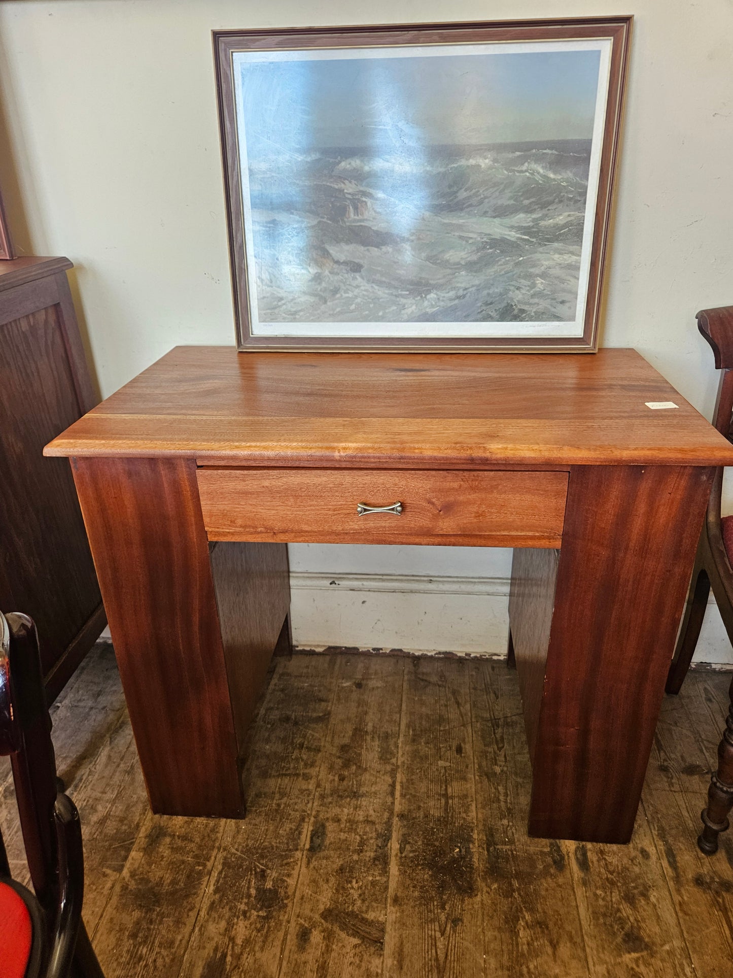 Small desk with shelves