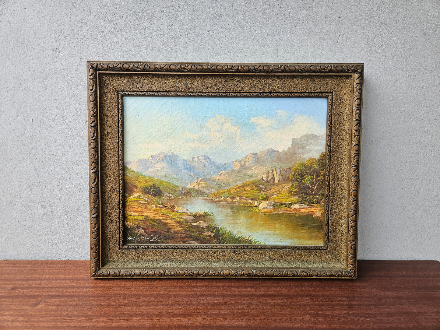 Vintage landscape Painting by Montague Moriarty