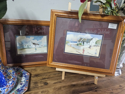 Pair of paintings by Hans Botha