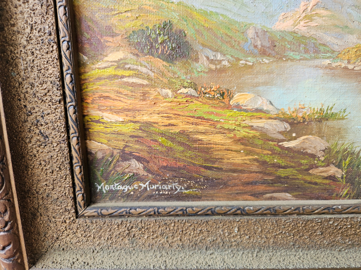 Vintage landscape Painting by Montague Moriarty