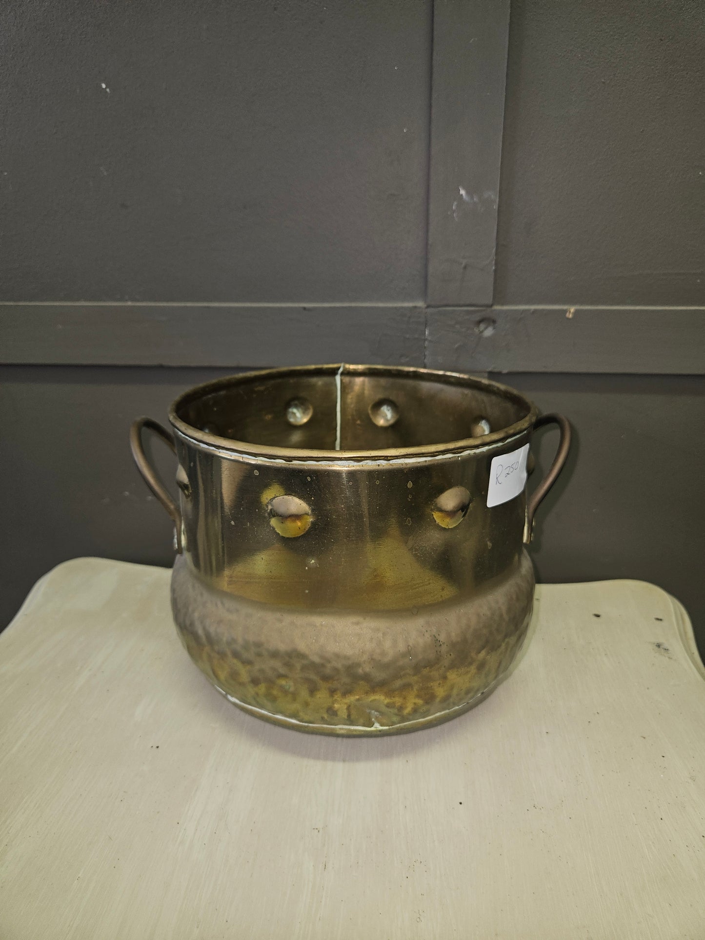 Brass pot or planter