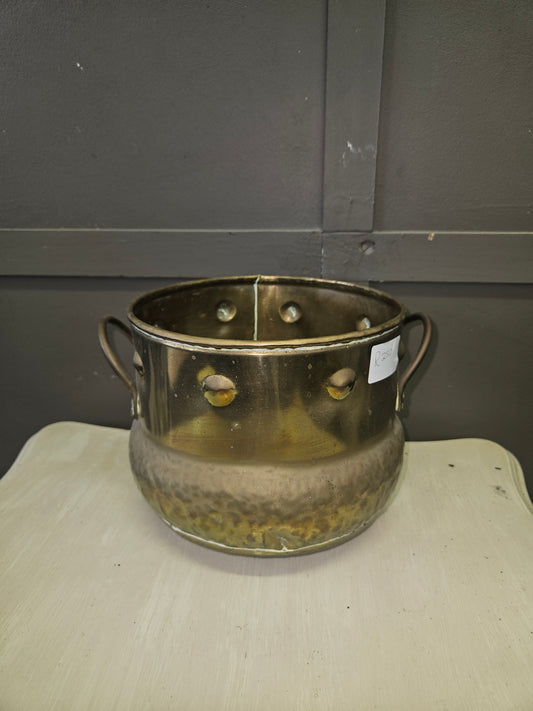 Brass pot or planter