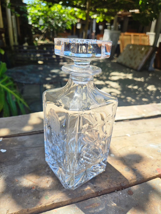 Rose cut crystal Decanter
