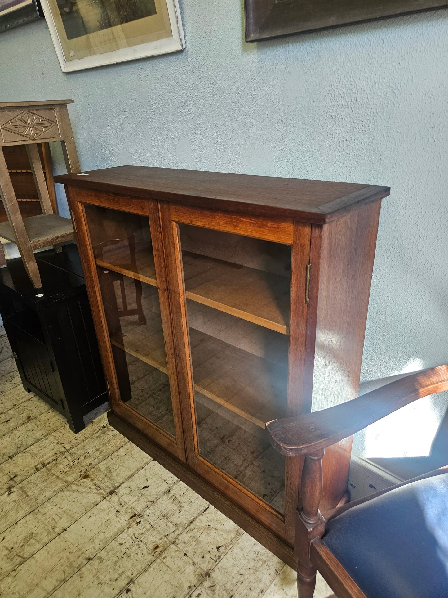 Bookcase with glass doors