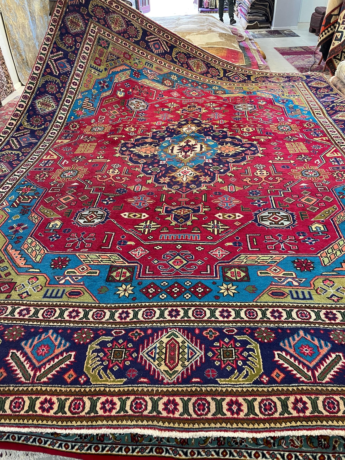 Bright, Graphic Persian Carpet